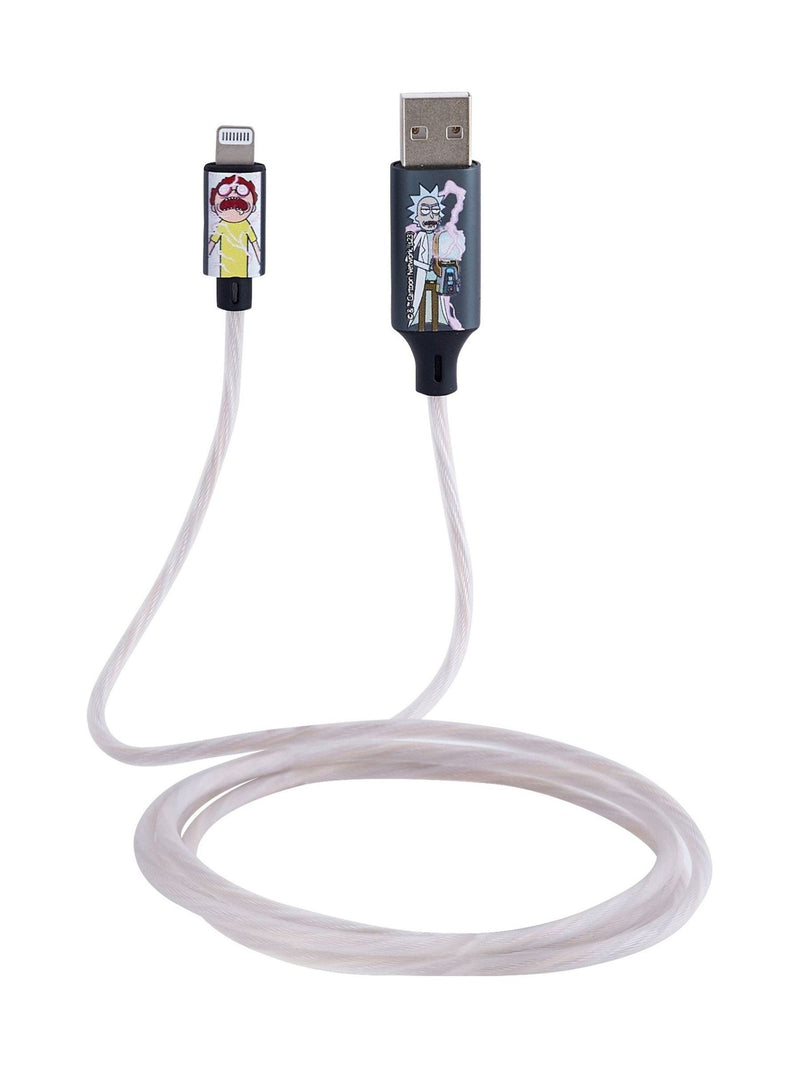 Rick and Morty green light up charging cable, UK version