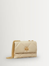 Next Tory Burch Small Kira Diamond Quilt Convertible Shoulder Bag Cream- Buy online at McGrocer