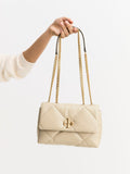 Tory Burch small Kira convertible shoulder bag black Napa leather - British product