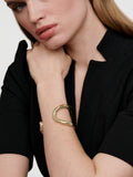 Karen Millen Gold Tone Crystal Sprinkle Loop Cuff Bracelet, UK version