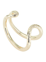 Next Karen Millen Gold Tone Crystal Sprinkle Loop Cuff Bracelet- Buy online at McGrocer