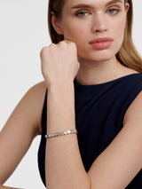 Next Karen Millen Mosaic Bracelet Silver Tone Brass 23.5cm- Buy online at McGrocer