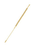 Karen Millen Mosaic Bracelet Gold Tone 23.5cm, imported from the UK