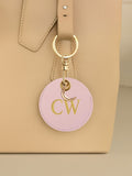 Jonnys Sister personalised bag charm with gold half moon 5.5cm, imported from the UK