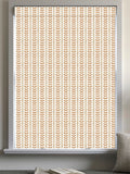 Orange Liber roman blind in 100% cotton, imported from the UK