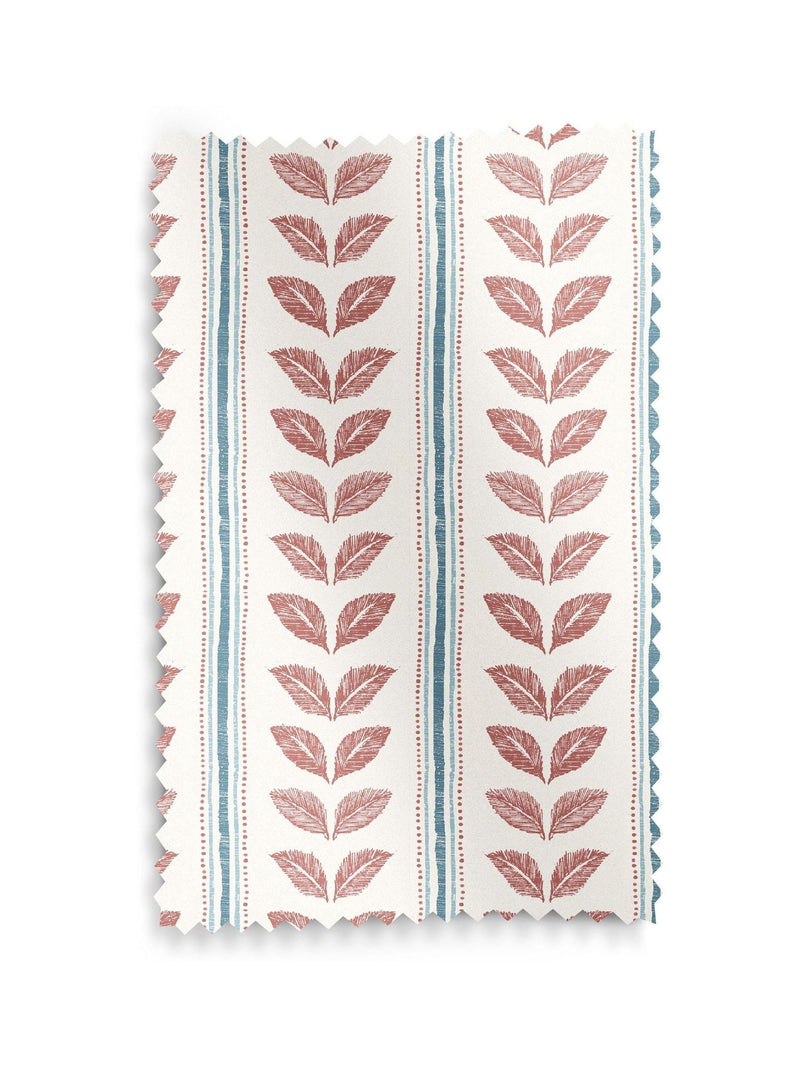 Red Liber roman blind made to measure 100% cotton - British product