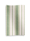 Green Balthica striped roman blind, imported from the UK