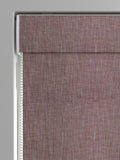 Red herringbone Roman blind made to measure, UK version