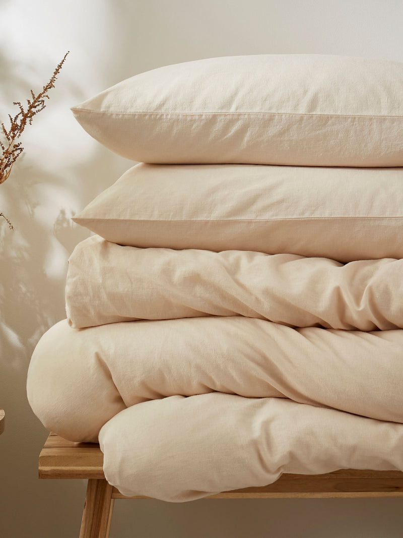 Martex cream almond duvet cover set, imported from the UK
