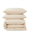 Martex Cream Almond Touch of Linen Duvet Cover Set