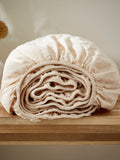Martex Creamy Almond fitted bed sheet, imported from the UK