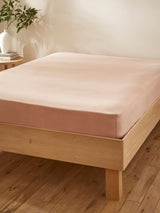 Martex Touch of Linen Fitted Bed Sheet Seashell Pink