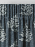 Blue Midori curtains floral jacquard design British product