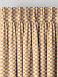 Orange Abaci geometric jacquard curtains made to measure, imported from the UK