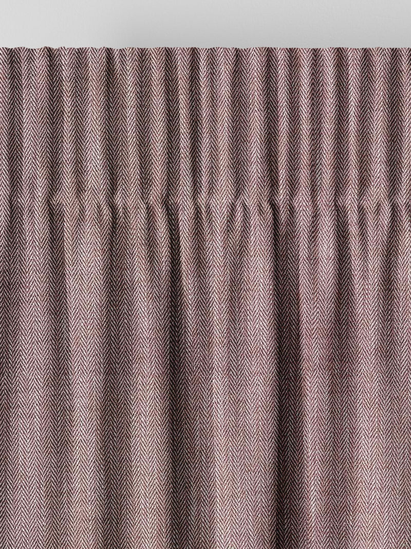 Grey herringbone made to measure curtains (British brand)