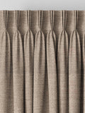 Natural knit made to measure herringbone curtains UK version
