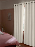 White herringbone curtains made to measure - British product