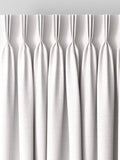 White herringbone curtains made to measure - British product
