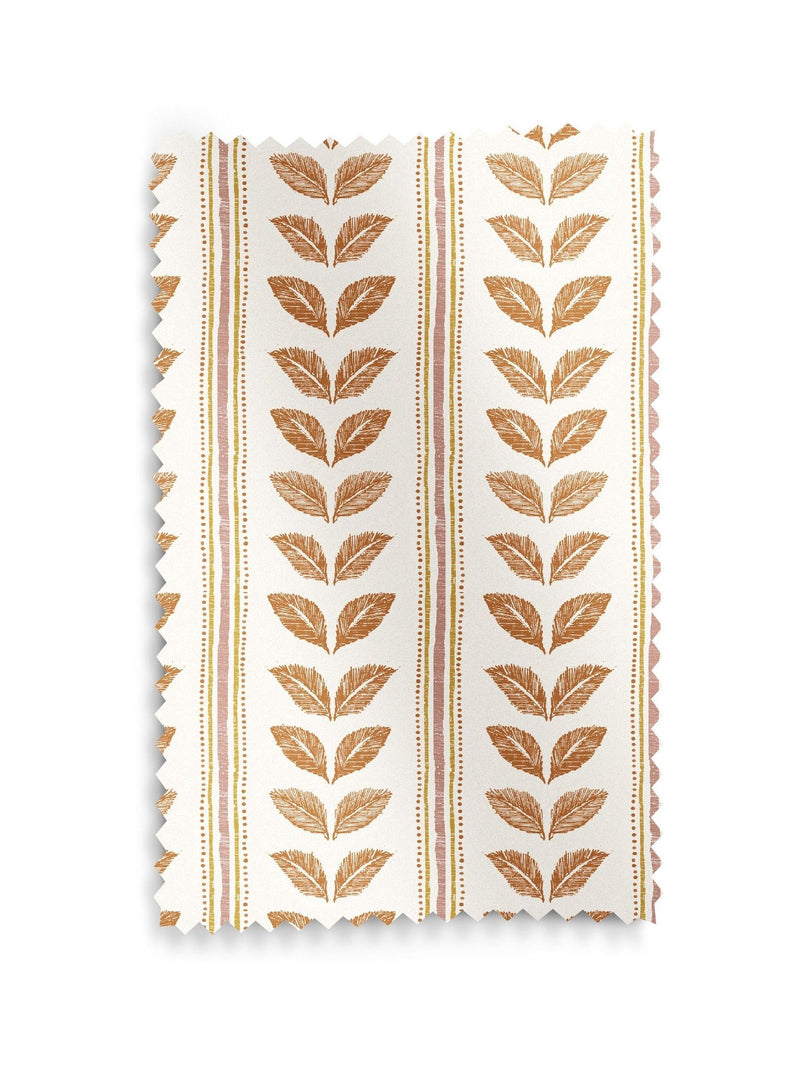 Liber orange made to measure cotton curtains - British product