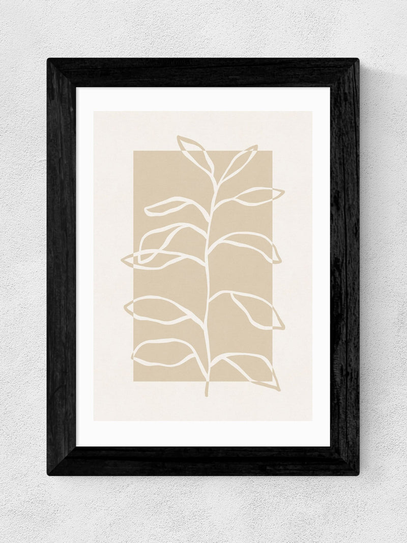Black East End Prints framed botanical wall art by Alisa Galitsyna - British product