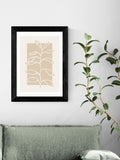 Black East End Prints framed botanical wall art by Alisa Galitsyna - British product