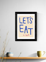 Next East End Prints Black Let's Eat by Simply Extra Jordanary Wall Art- Buy online at McGrocer