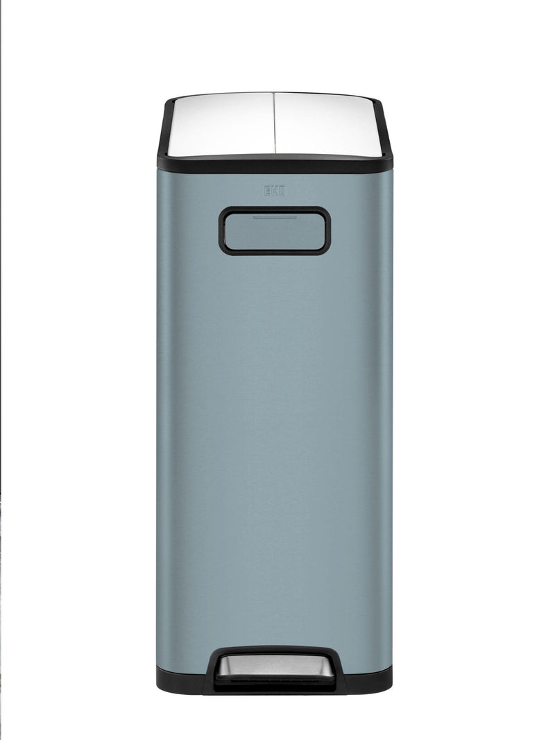 Eko Titanium Blue Ecofly stainless steel bin 20L (British brand)
