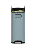 Eko Titanium Blue Ecofly stainless steel bin 20L (British brand)