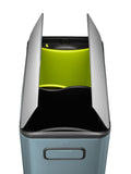 Eko Titanium Blue Ecofly stainless steel bin 20L (British brand)