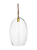 Nkuku Otoro clear glass pendant light - British product