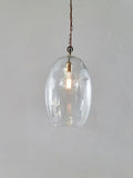 Nkuku Otoro clear glass pendant light - British product