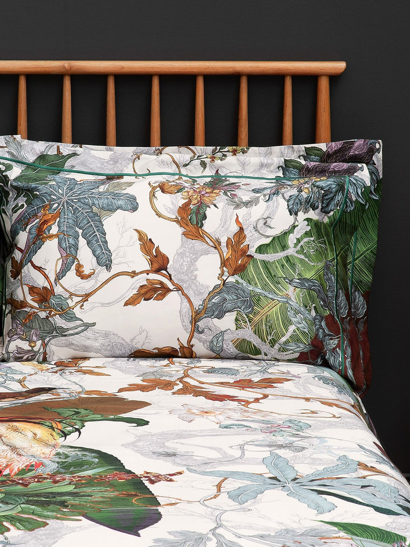 Timorous Beasties Papua Paradise pillowcases 220 thread count cotton, UK version
