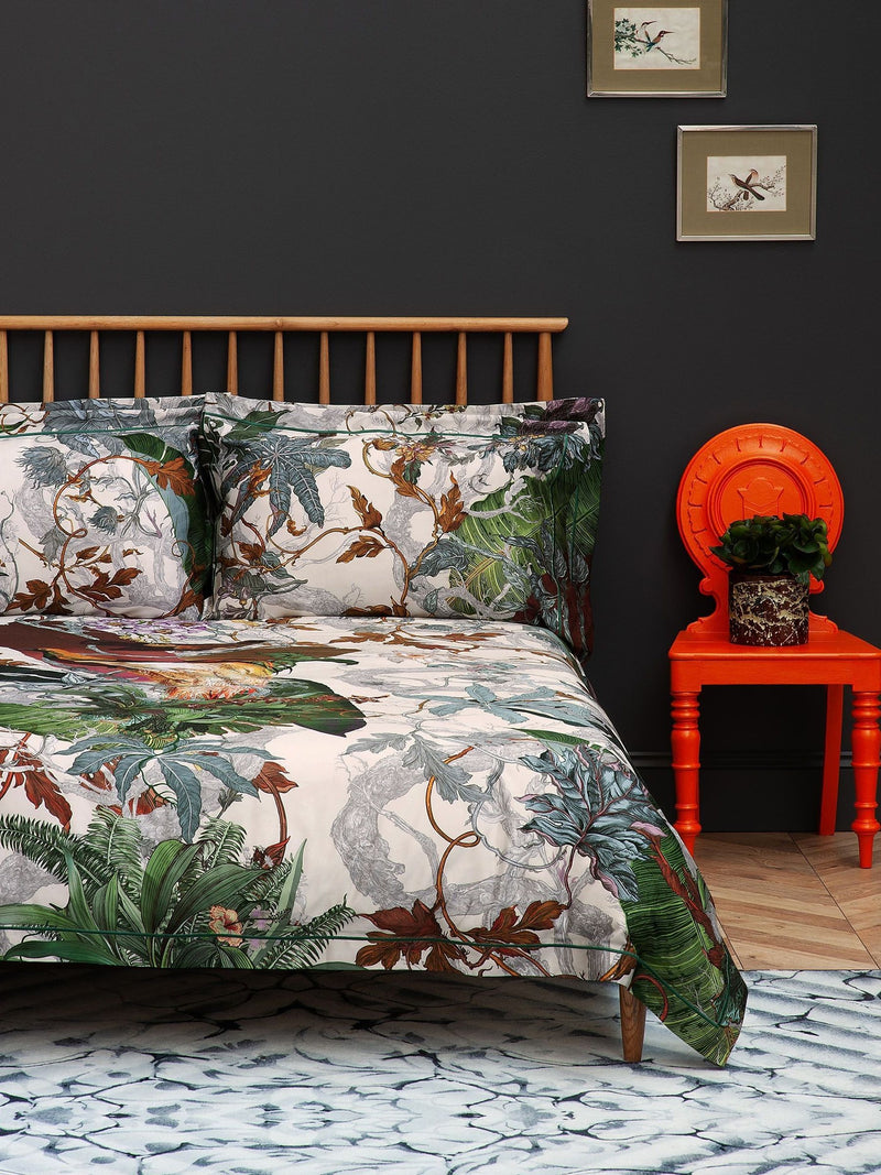 Timorous Beasties Papua Paradise pillowcases 220 thread count cotton, UK version