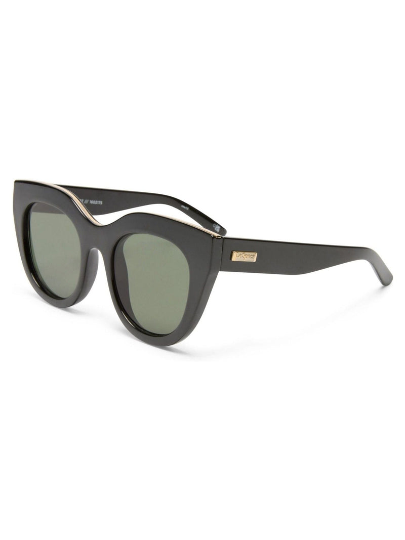 Le Specs Black Air Heart sunglasses, imported from the UK