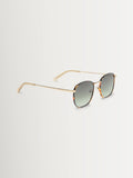Le Specs Neptune Deux sunglasses gold frame khaki lenses - British product