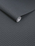 Abigail Ahern Dusk Herringbone Weave wallpaper 10m, imported from the UK