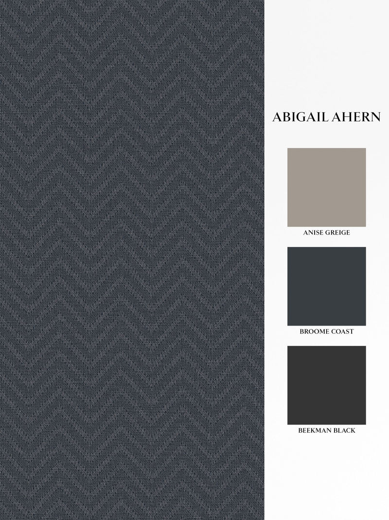 Abigail Ahern Dusk Herringbone Weave wallpaper 10m, imported from the UK