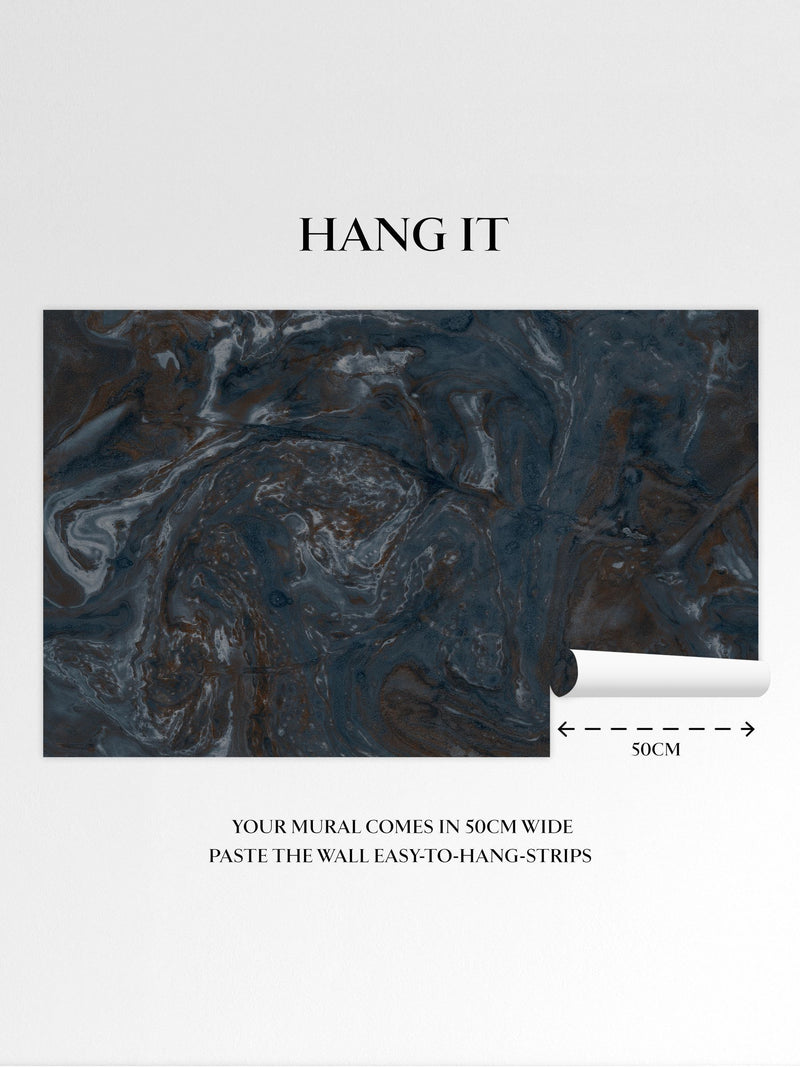Abigail Ahern sapphire ethereal marble mural A4, UK version
