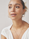 Gold tone sparkle detail hoop earrings, UK version