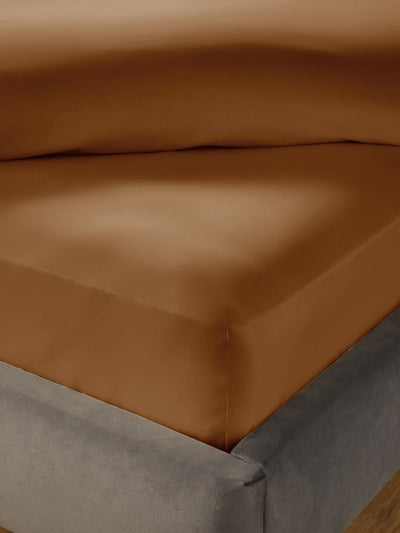 Next Silentnight Terracotta Cotton Extra Deep Fitted Sheet 40cm- Buy online at McGrocer