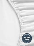 Silentnight white cotton extra deep fitted sheet 40cm (British brand)