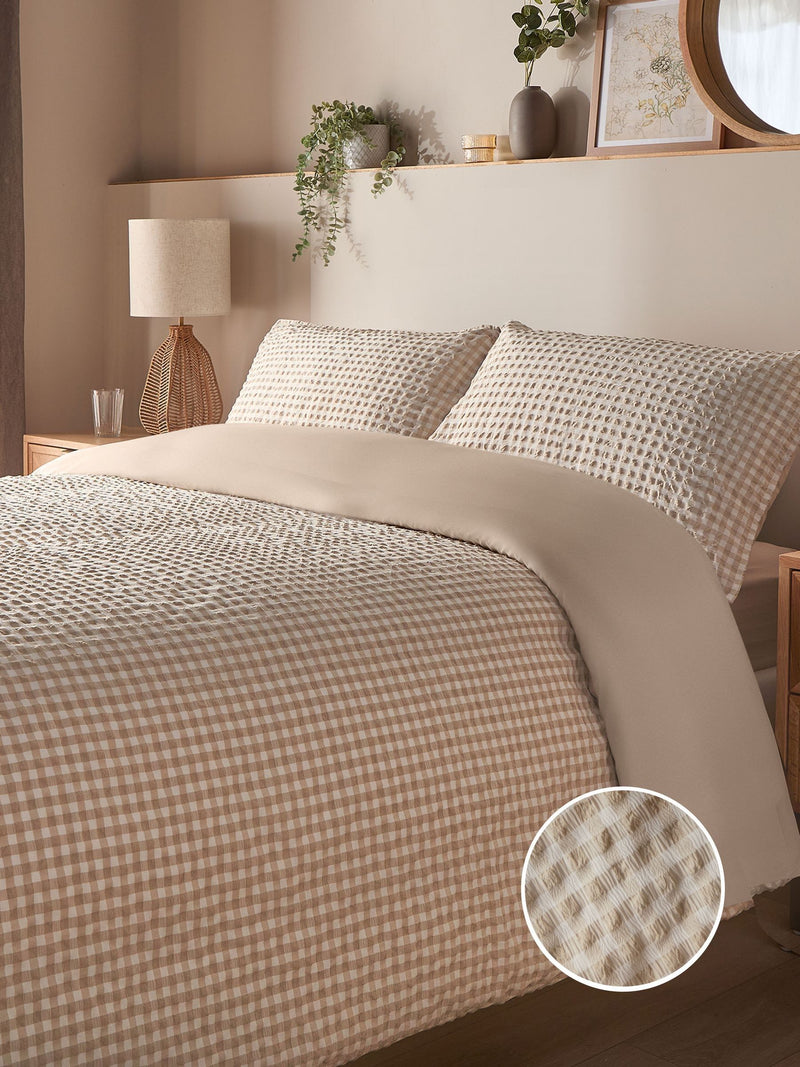 Silentnight Supersoft Duvet Cover Set Gingham (British brand)