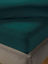 Next Silentnight Teal Cotton 40cm Extra Deep Fitted Sheet- Buy online at McGrocer
