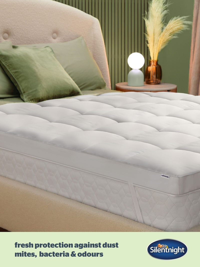 Silentnight White Anti Allergy Ultimate 1000 Extra Deep Mattress Topper (British brand)