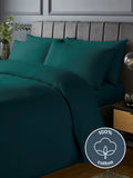 Silentnight teal pure cotton duvet set (British brand)