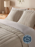 Silentnight Natural quilted cushion 45cm, imported from the UK