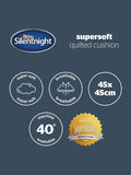 Silentnight Natural quilted cushion 45cm, imported from the UK