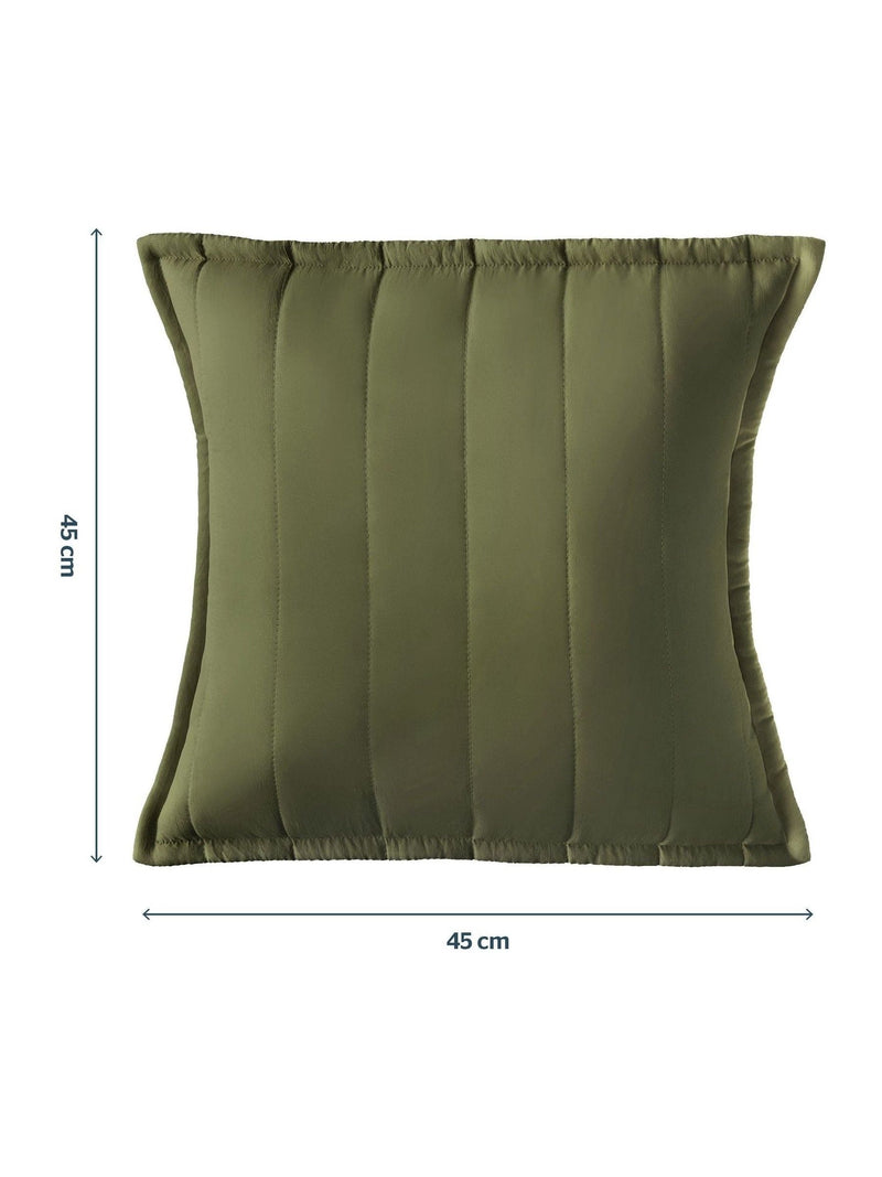 Silentnight Green Quilted Cushion, UK version