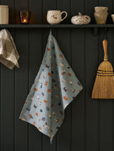 Next Sophie Allport Soft Teal Paws & Pumpkins Tea Towel ONE- Buy online at McGrocer