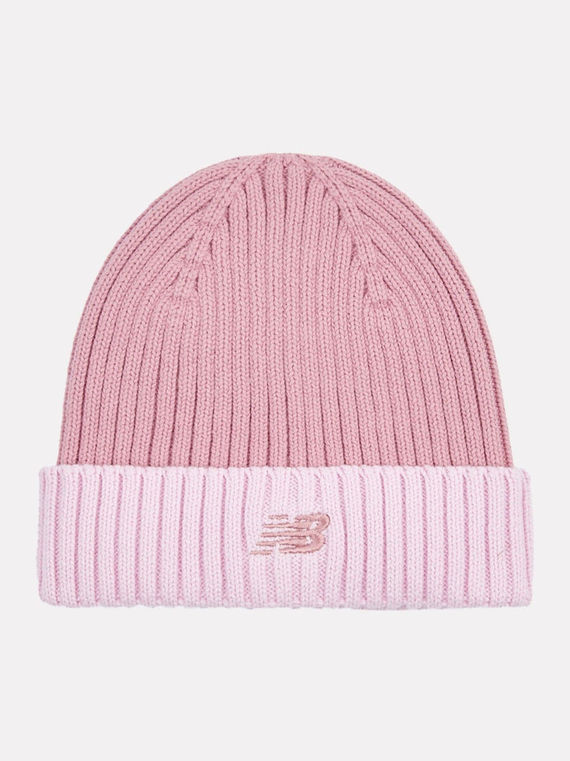 New Balance pink contrast beanie (British brand)
